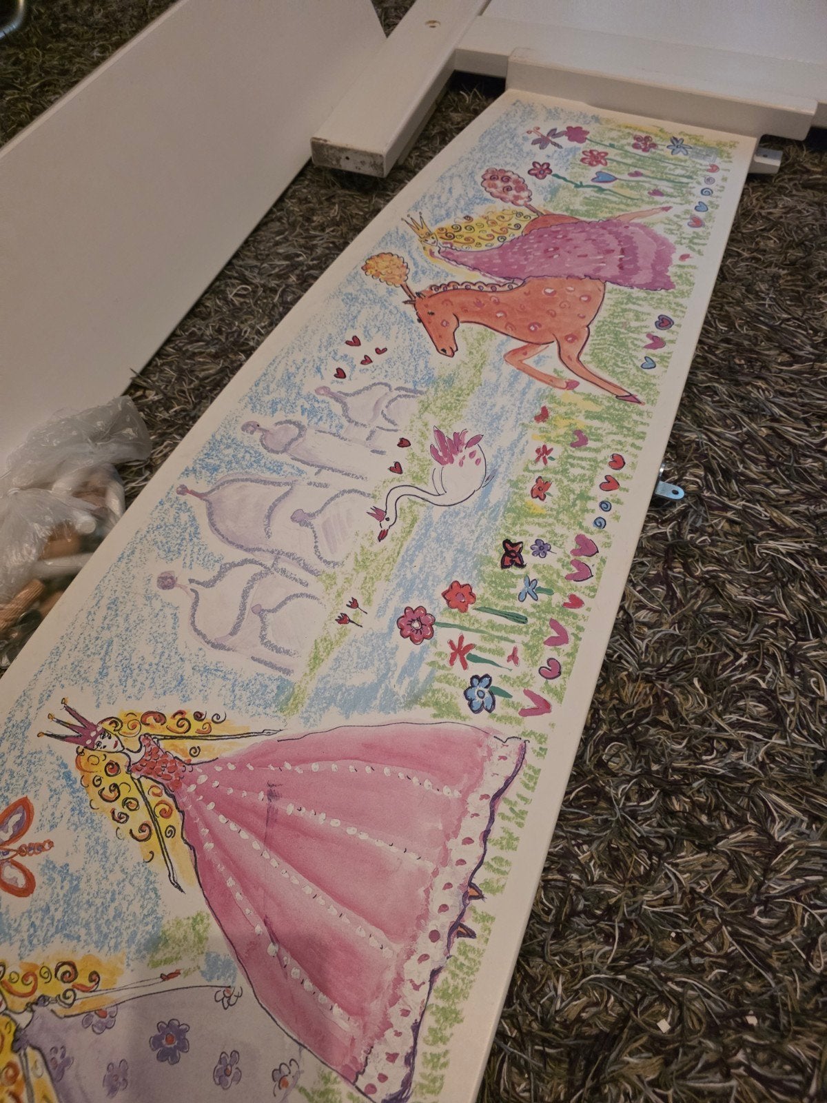 Lifetime prinsessenbed 200x90,massief grenen,Meppel/Deventer, Huis en Inrichting, Ophalen, 90 cm, Eenpersoons, Wit