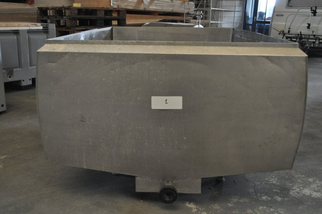 RVS tank / bak – 1000 liter – industrieel, 150 liter of meer, Ophalen, Gebruikt, Metaal