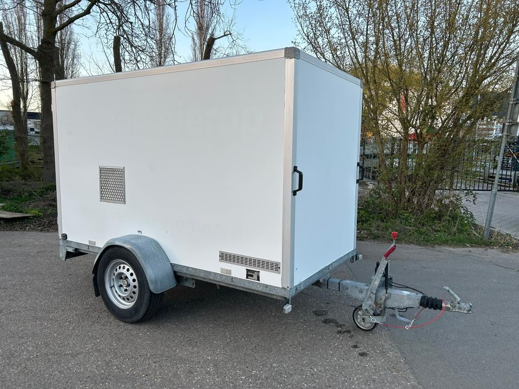 Steamplus hogedrukaanhanger/hogedruktrailer 200 BAR 21L, Tuin en Terras, Hogedrukreinigers, Ophalen, Benzine, Gebruikt, Steamplus