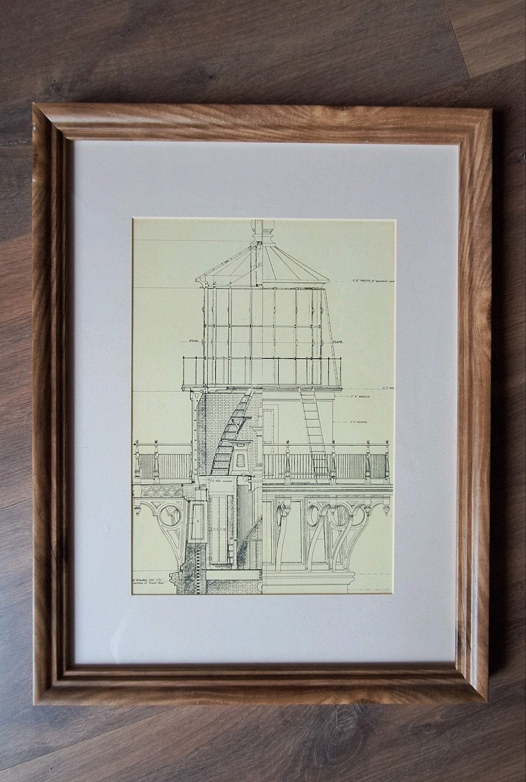Fotolijst 33x43 Houtkleur met Passe-Partout Gratis, Ophalen, Kunststof, Met passe-partout, Fotolijst