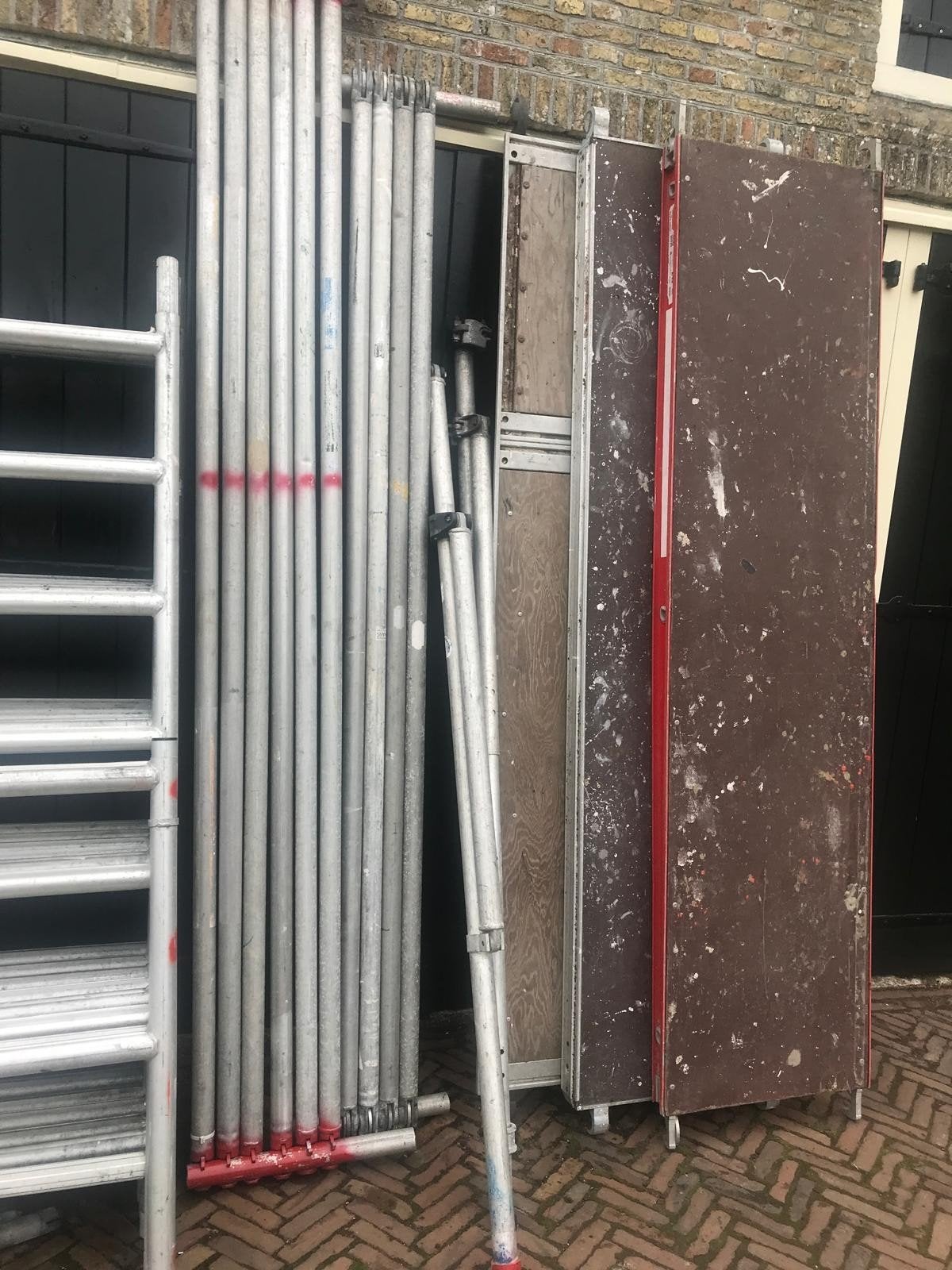 Aluminium rolsteiger - Diverse hoogtes beschikbaar, Ophalen of Verzenden, Gebruikt, Rolsteiger of Kamersteiger, 5 meter of hoger