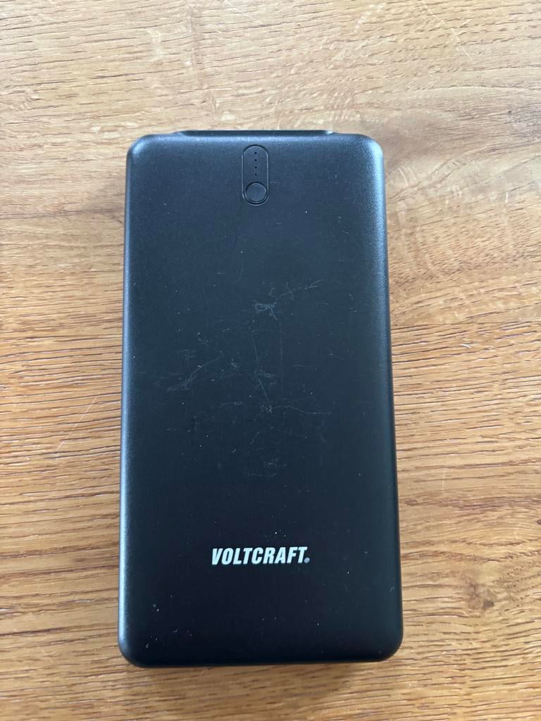 VOLTCRAFT Powerbank 10.000 mAh - Zwart, Ophalen of Verzenden, Zo goed als nieuw
