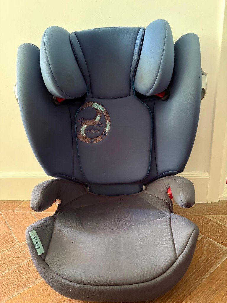 Autostoeltje Cybex solution M-fix blauw, Gebruikt, 15 t/m 36 kg, Verstelbare rugleuning, Isofix
