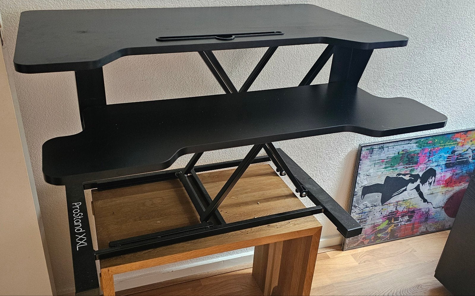 ProStand XXL zit-sta bureau verhoger zwart 95 cm | ZGAN, 120 cm, In hoogte verstelbaar, Ophalen of Verzenden, Zo goed als nieuw