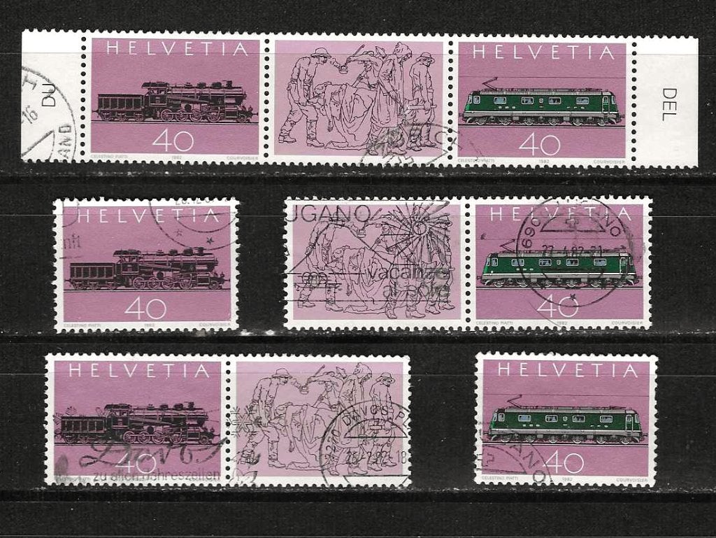 Zwitserland 1214-1215, Postzegels en Munten, Postzegels | Europa | Zwitserland, Ophalen of Verzenden, Gestempeld