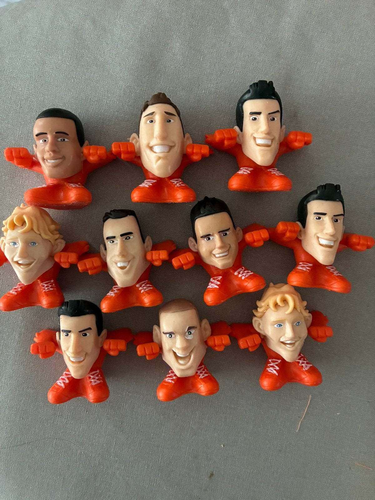 Vintage WK voetbal figuurtjes Sneijder Van Persie Kuyt 10st, Ophalen of Verzenden, Zo goed als nieuw, Feestartikel, Oranje of Koningsdag