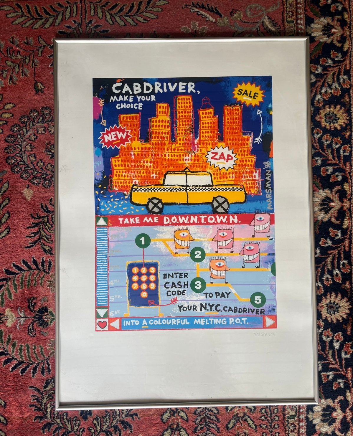 Yellow cabdriver Marsman, Antiek en Kunst, Ophalen of Verzenden