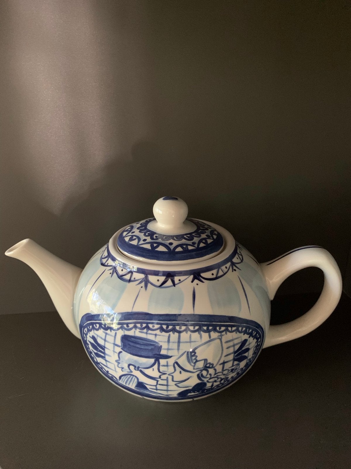 Blond Amsterdam Delfts Blond theepot, Gebruikt, Keramiek, Ophalen of Verzenden, Delftsblauw