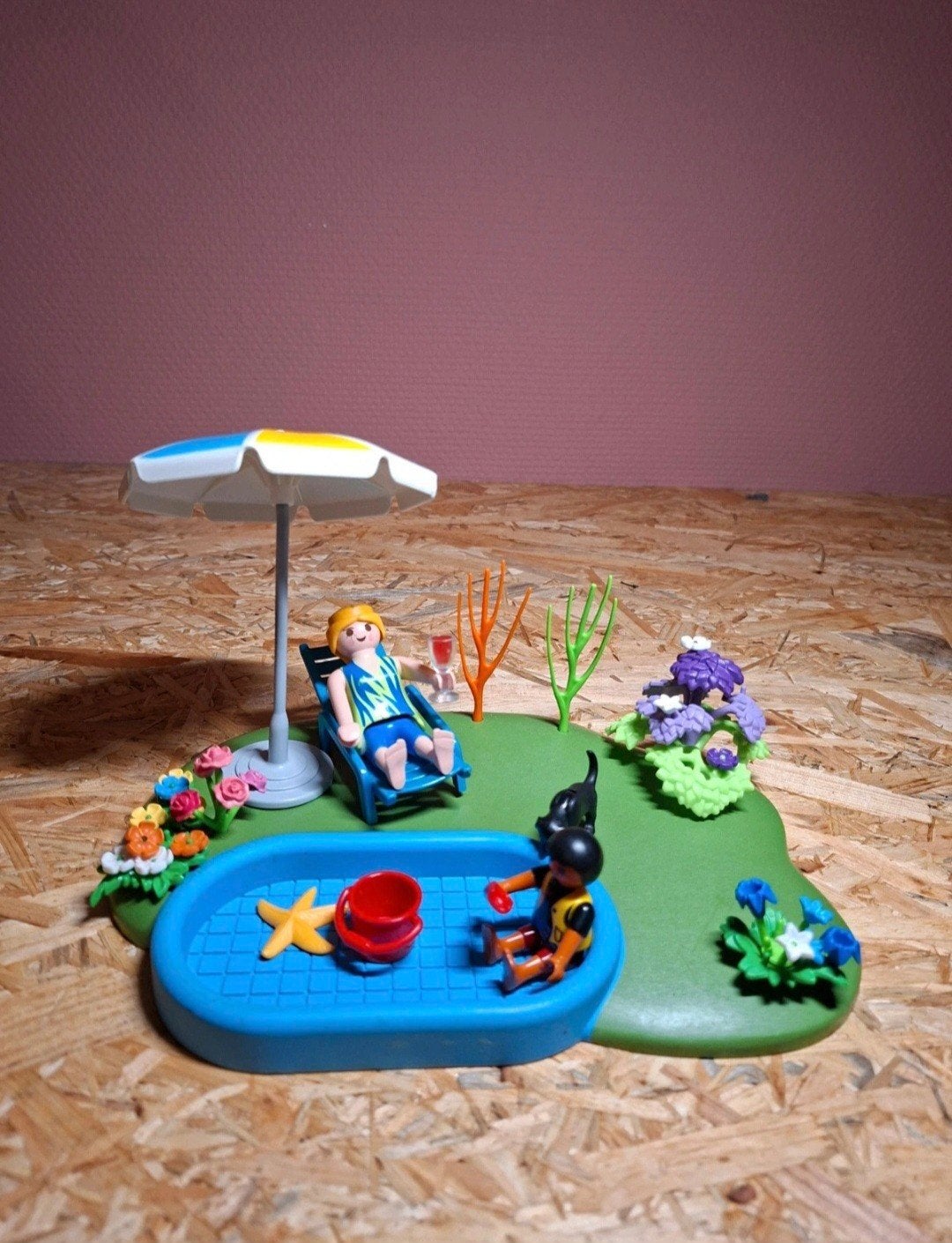 Playmobil Zwembad met accessoires en figuren, Kinderen en Baby's, Ophalen, Gebruikt, Complete set, Overige typen