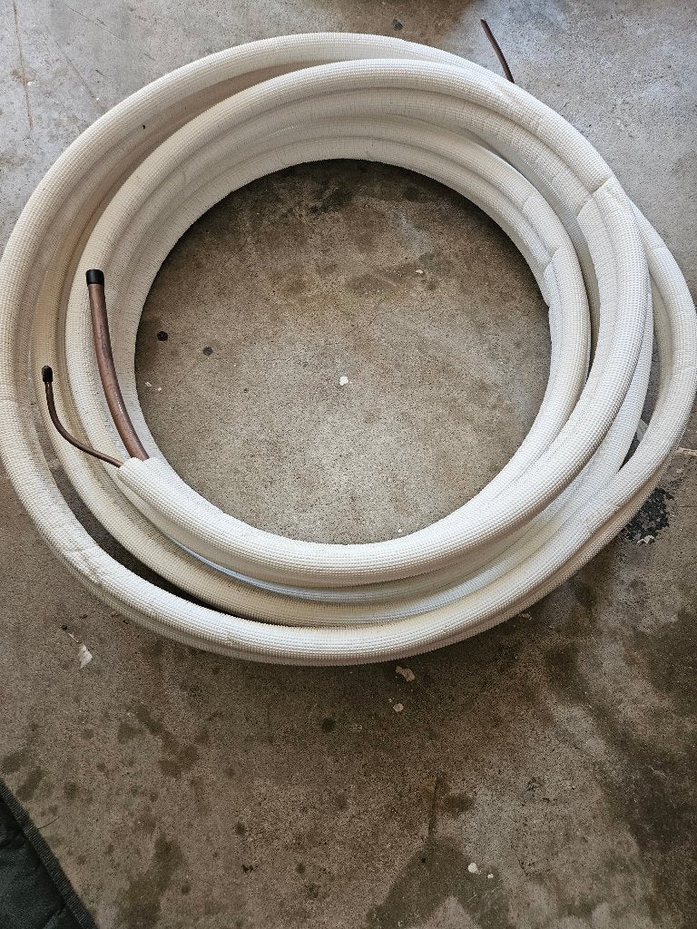 Zacht koper op rol geisoleerd. (Koelleiding), Doe-het-zelf en Verbouw, Buizen en Afvoer, Ophalen, Overige materialen, Minder dan 20 mm