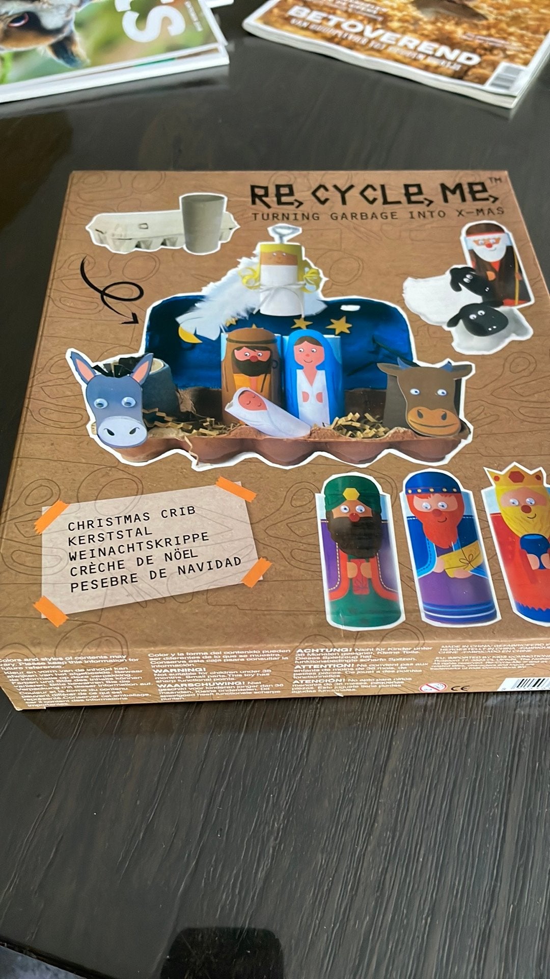 Knutselset kosteloos materiaal/ kerststal, Ophalen, Zo goed als nieuw