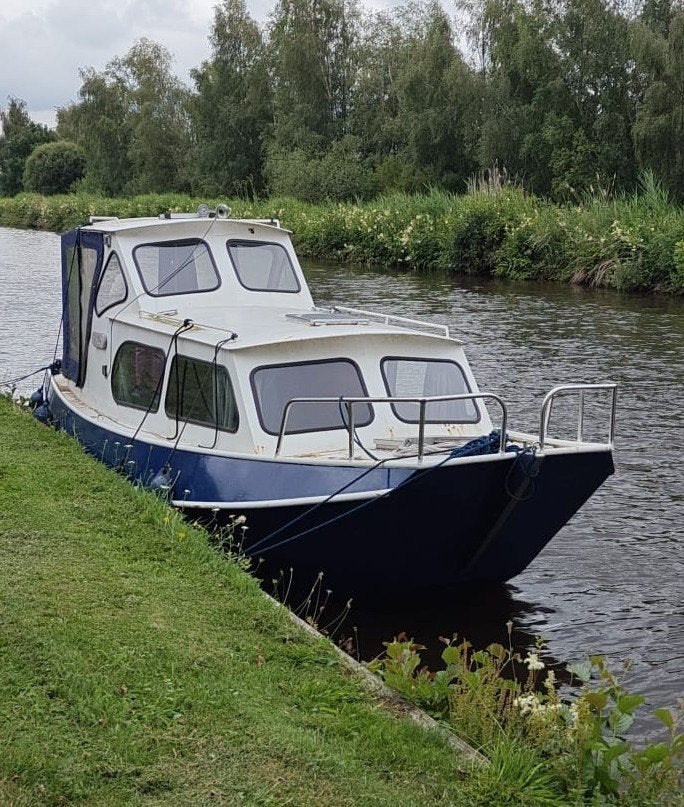 Stalen Knikspant Motorkruiser – Solé Diesel & RVS upgrades!, Gebruikt, Binnenboordmotor, Diesel, Kruiser