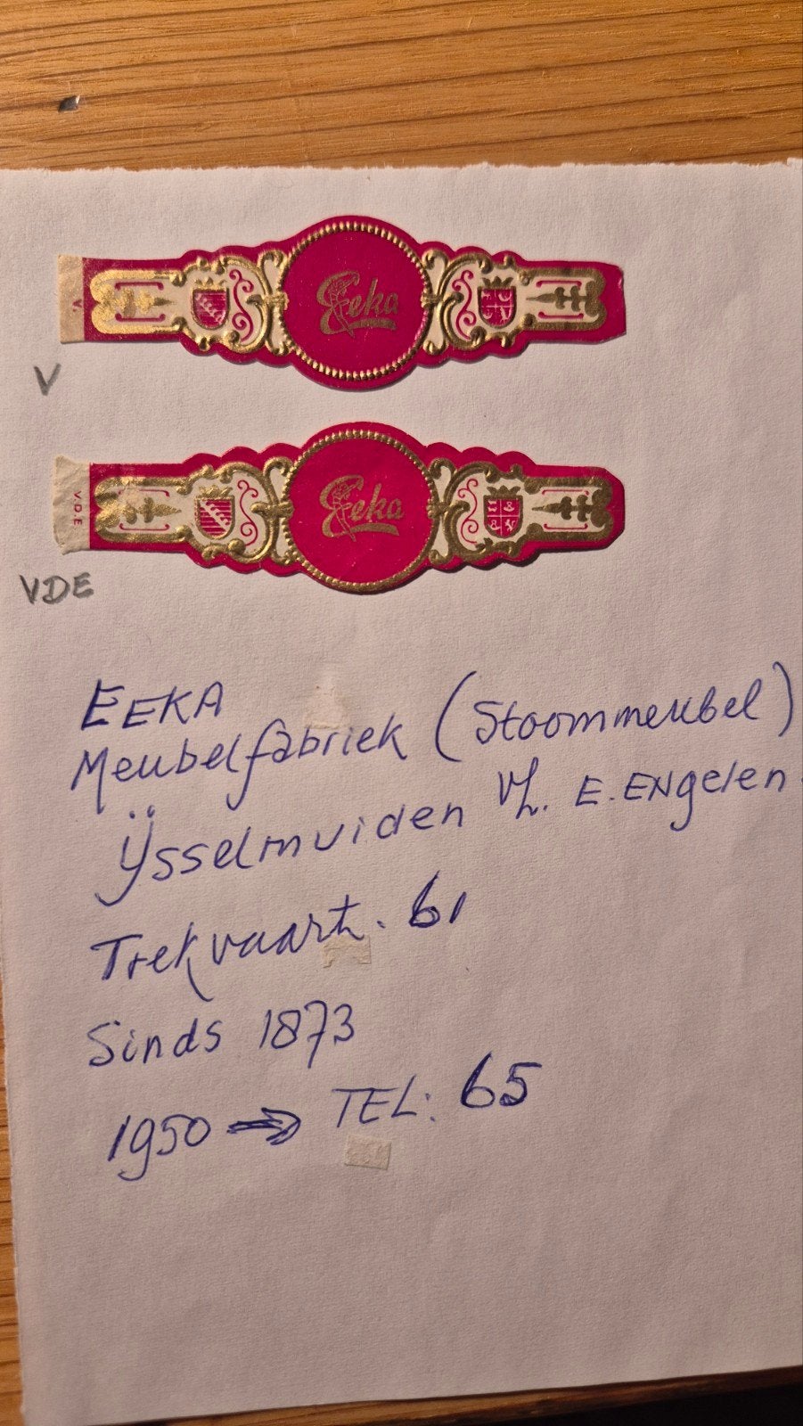Sigarenbanden IJsselmuiden, Verzamelen, Ophalen, Zo goed als nieuw, Sigarenbandjes
