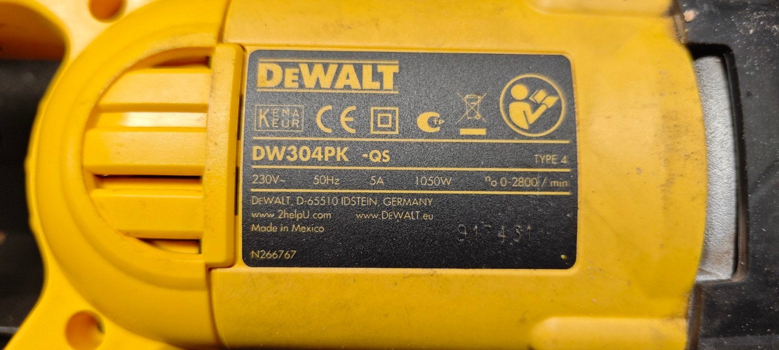 DeWalt Reciprozaag DW304PK 1050W met koffer, Gebruikt, DeWalt, 70 mm of meer, 600 tot 1200 watt