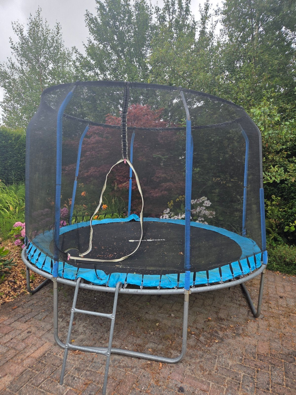 Viking Sports Trampoline met veiligheidsnet en ladder, Ophalen, Gebruikt