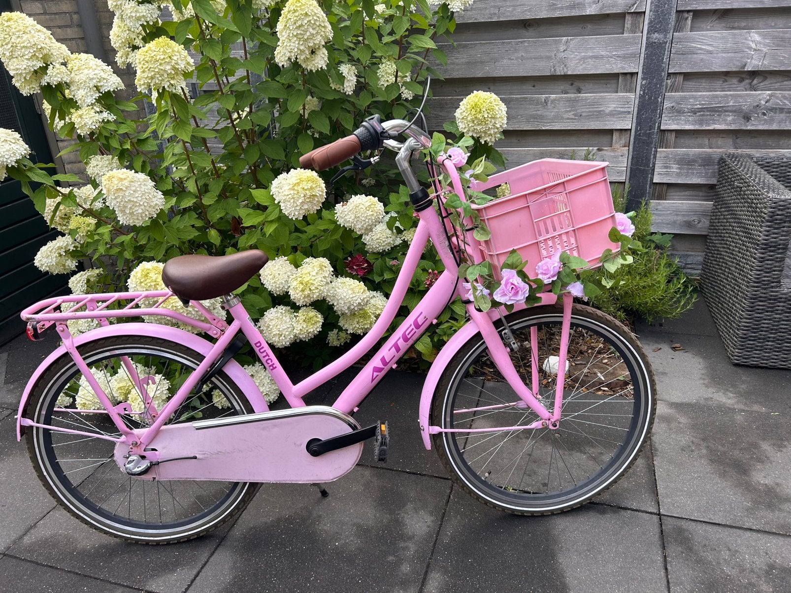 Altec meisjesfiets 24 inch 24”, Ophalen, Terugtraprem, Versnellingen, Gebruikt