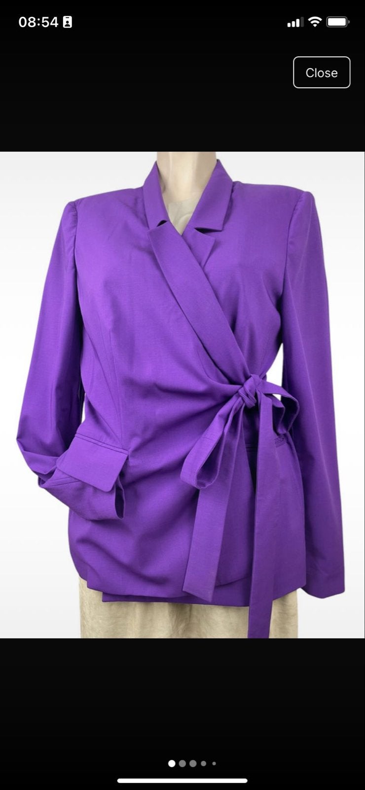 Piazza Sempione paarse blazer van 100% wol, maat IT 48, Kleding | Dames, Paars, Maat 46/48 (XL) of groter, Nieuw, Ophalen of Verzenden