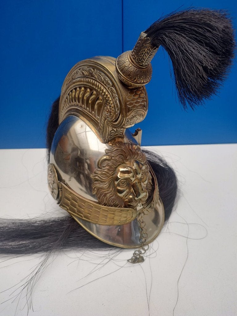 Belgische kurassierhelm 2de model , Fonson Bruxelles, Verzenden, Landmacht, Overige gebieden