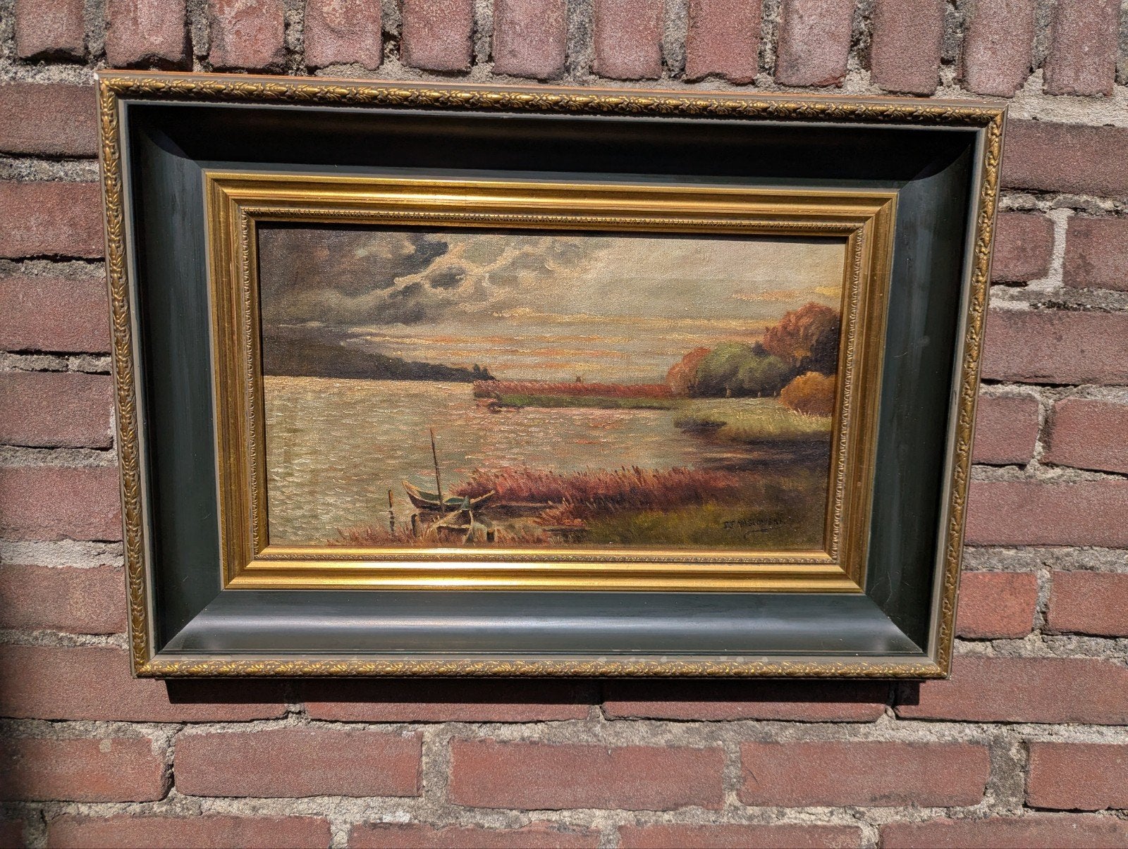 Gesigneerd schilderij antiek, Ophalen of Verzenden