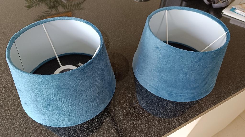 Lampenkappen, Ophalen, Nieuw, Blauw, Rond
