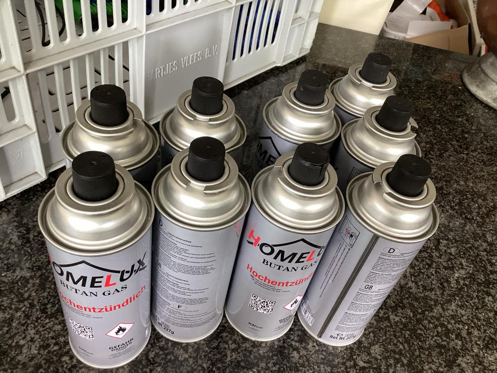 Homelux Butaan Gas Cartridges - Hoogwaardig Brandstof, Ophalen of Verzenden, Nieuw