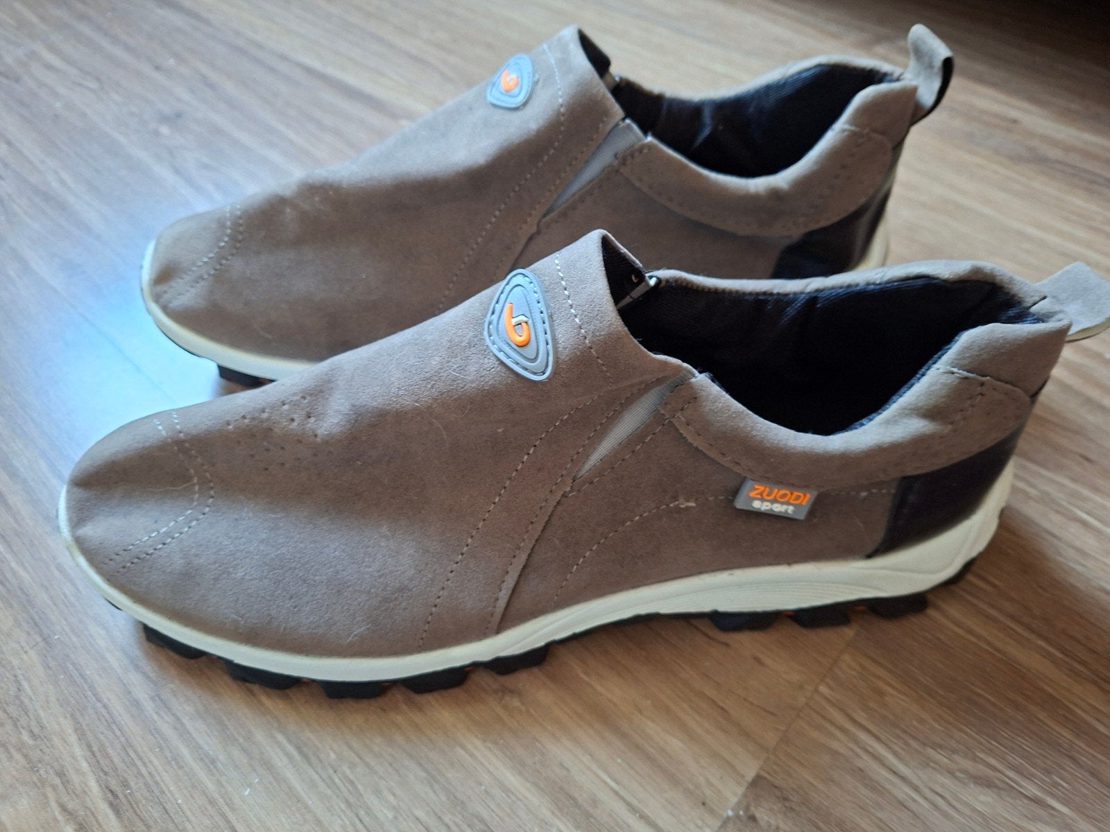 Nieuwe Heren Instappers Maat 44/44,5 Comfortabel & Stijlvol, Loafers, ZUODI sport, Bruin, Nieuw