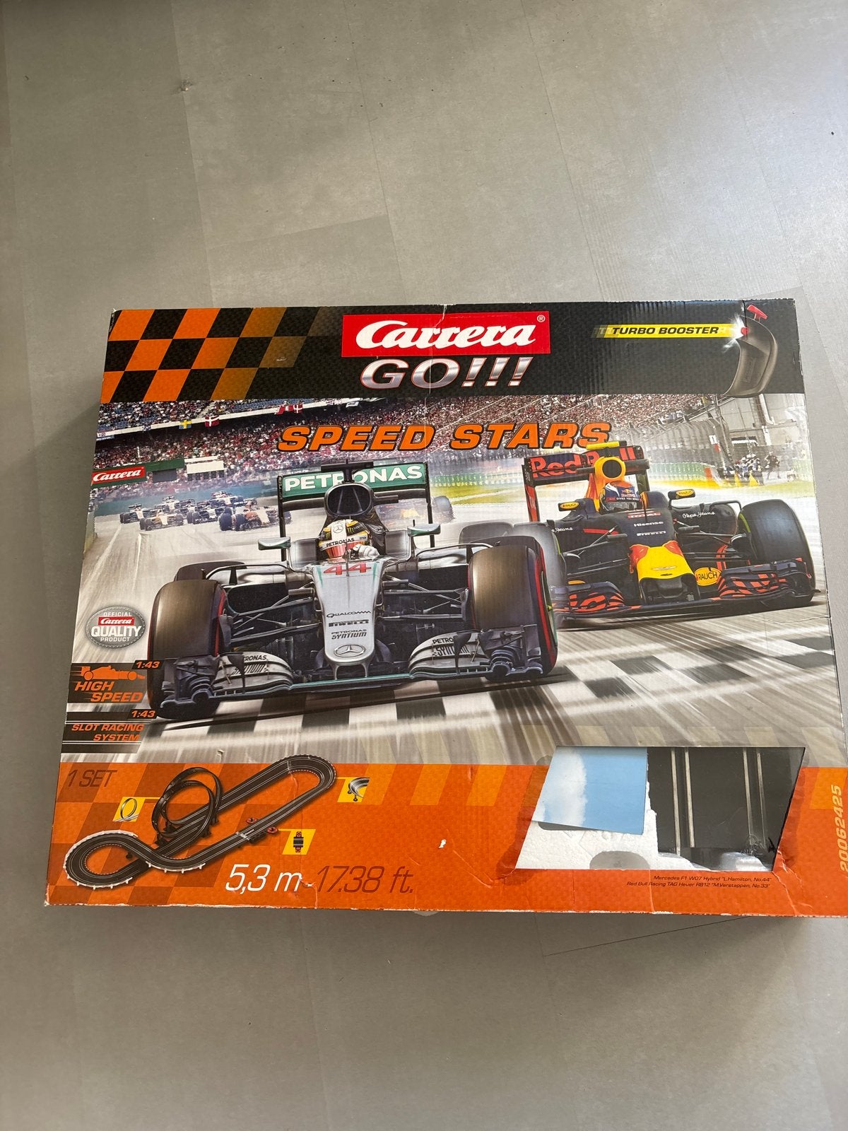 Carrera GO!!! Speed Stars Racebaan - zo gloed als nieuw, Racebaan, Carrera, Nieuw, Ophalen of Verzenden