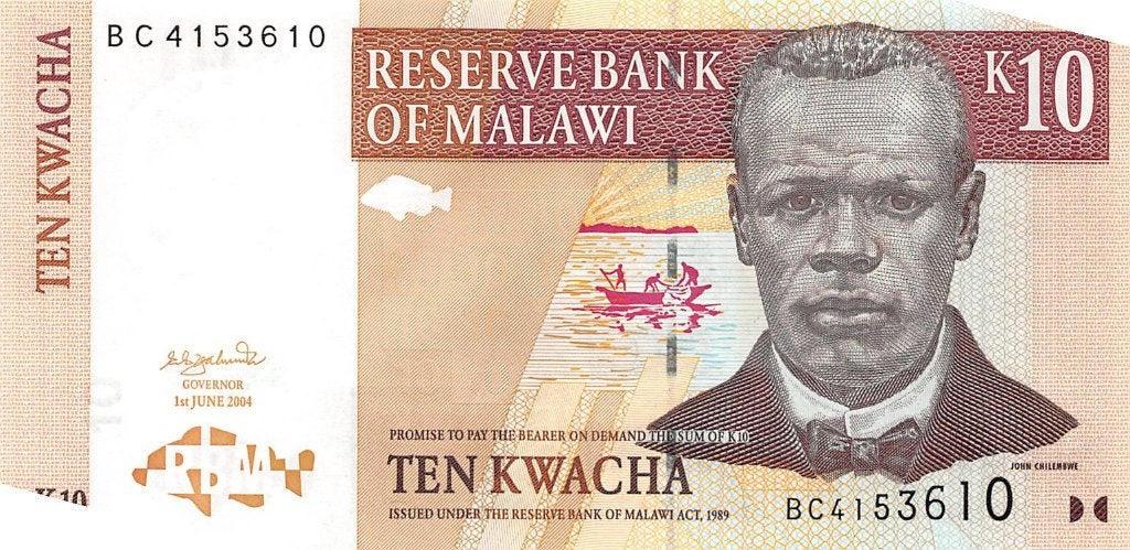 Malawi 10 Kwacha 2004 Unc pn 51a, Ophalen of Verzenden, Overige landen, Los biljet