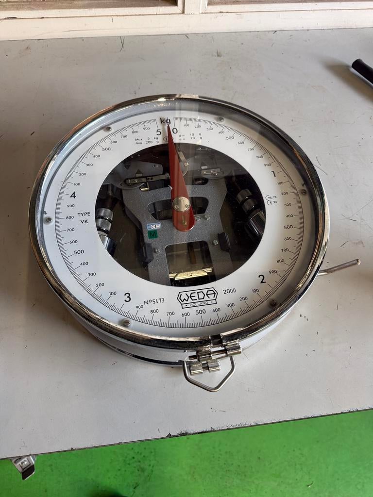 WEDA hange industriak weegschaal 5 kg hangende deciratie, Ophalen, Gebruikt, Overige typen, Minder dan 50 kg