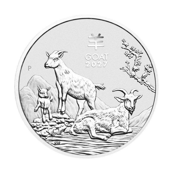 2027 Australische Zilveren Geit 1 Kilo Munt, Ophalen of Verzenden, Zilver