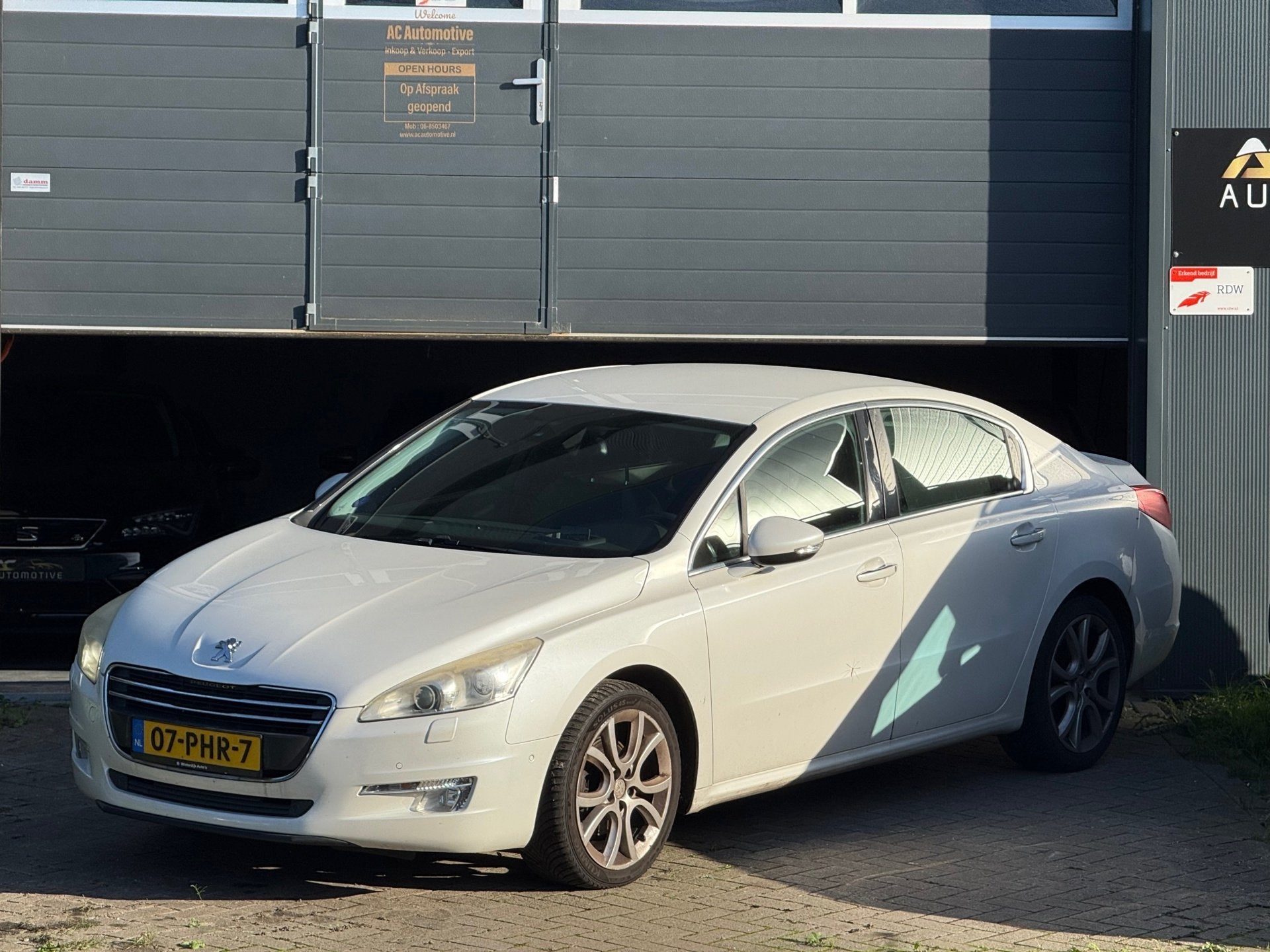 Peugeot 508 1.6 THP Allure Navi-Leder-Head-Up, Auto's, Voorwielaandrijving, Euro 5, Gebruikt, Leder en Stof