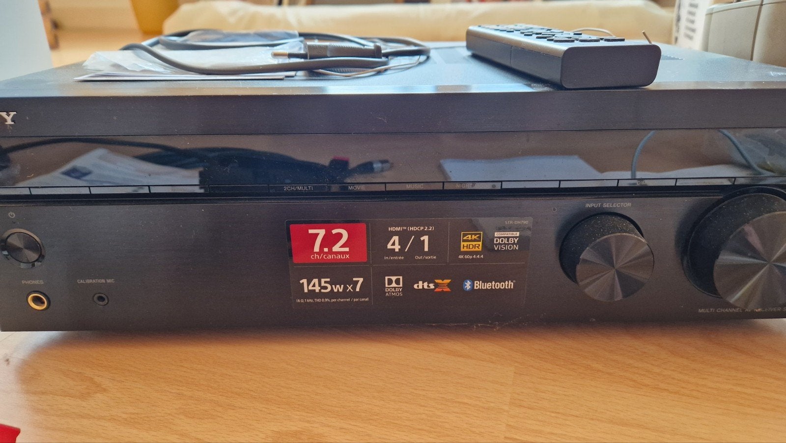 Sony receiver met Sony luidsprekers. STR DH790 met handleid., Ophalen of Verzenden, Gebruikt, Sony