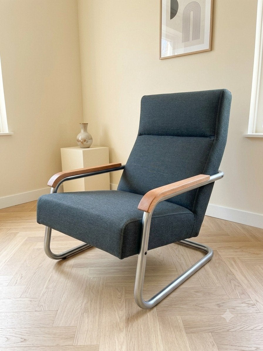 Gelderland 4750 | Fauteuil | Vintage refurbished, Info@andriesign.nl, 75 tot 100 cm, Ophalen of Verzenden, Zo goed als nieuw