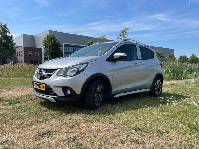 Opel Karl 1.0 Start/stop 75pk 2017 Grijs, Auto's, Voorwielaandrijving, Stof, 74 pk, Origineel Nederlands