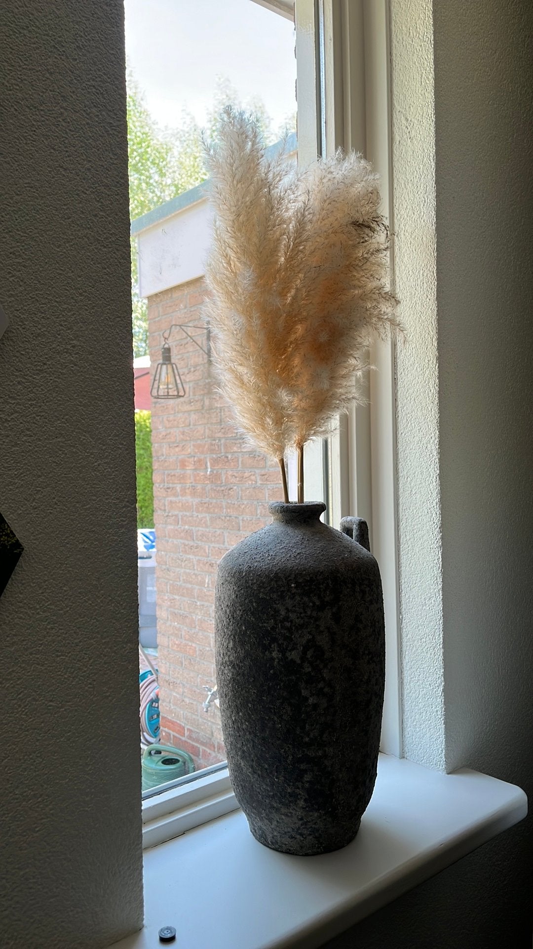 Stenen kruik voor decoratie, Ophalen, Zo goed als nieuw, Inclusief decoratie, Steen/keramiek