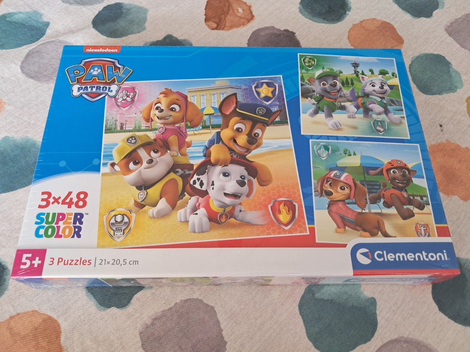 Paw Patrol Super Color Puzzel 3x48 Clementoni, Ophalen of Verzenden, 10 tot 50 stukjes, Nieuw