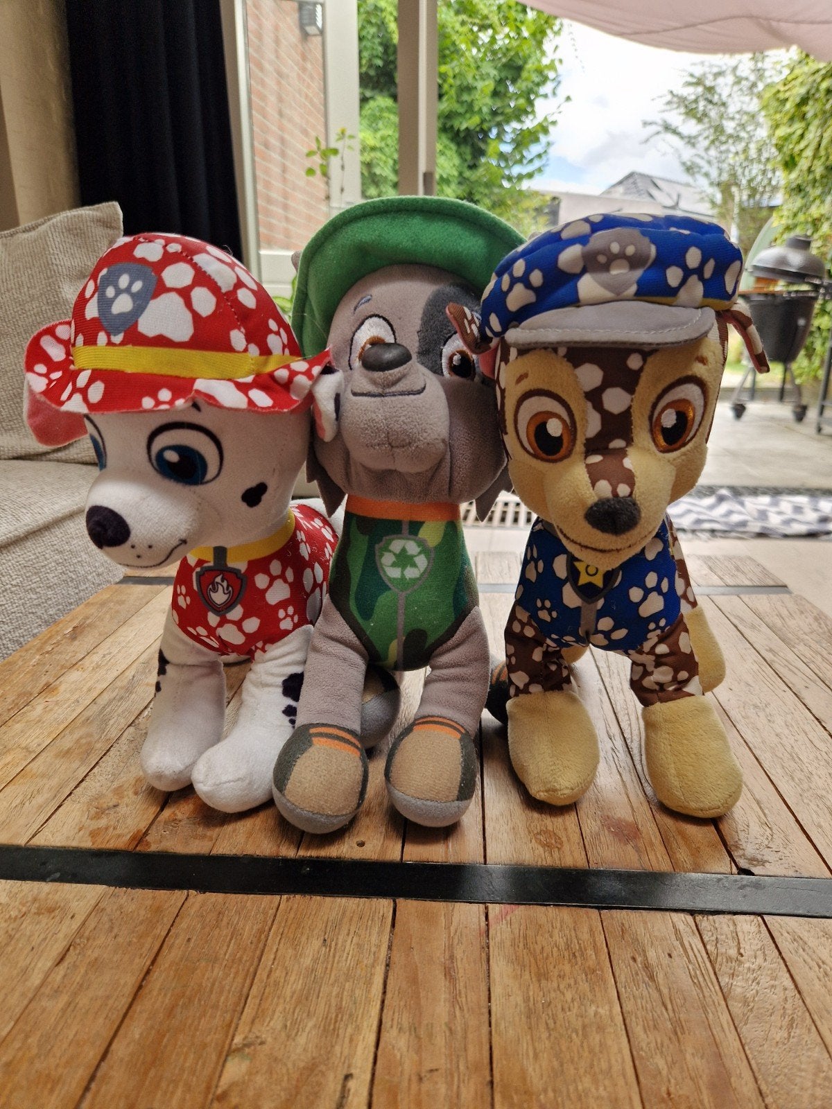 3 Paw Patrol Knuffels: Chase, Marshall en Rocky, Kinderen en Baby's, Speelgoed | Knuffels en Pluche, Ophalen of Verzenden
