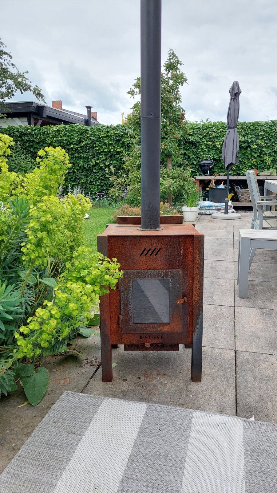 K-Stove Vesuvius pelletkachel voor buiten, Ophalen, Gebruikt
