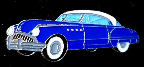 Buick Roadmaster pin- blauw, Ophalen of Verzenden, Nieuw, Transport, Speldje of Pin
