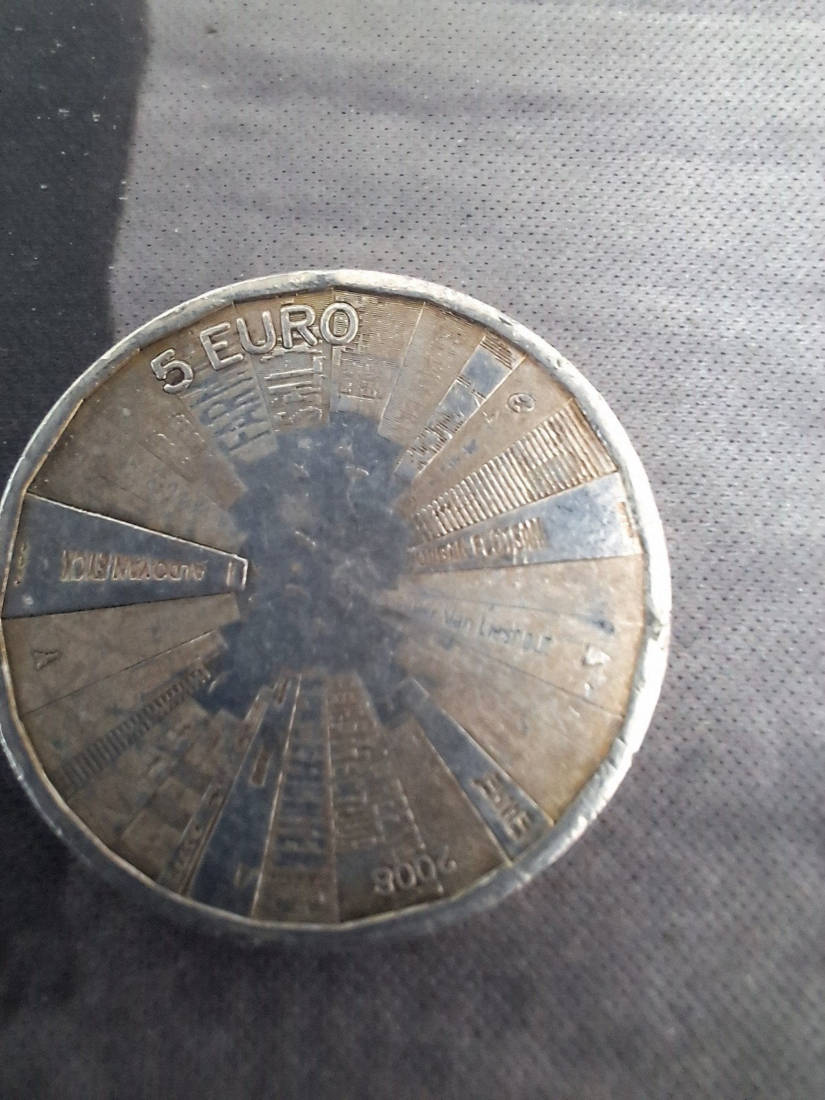 Architectuur vijfje. 5 euro 2008, Postzegels en Munten, Munten | Amerika, Ophalen of Verzenden, Losse munt, Zilver