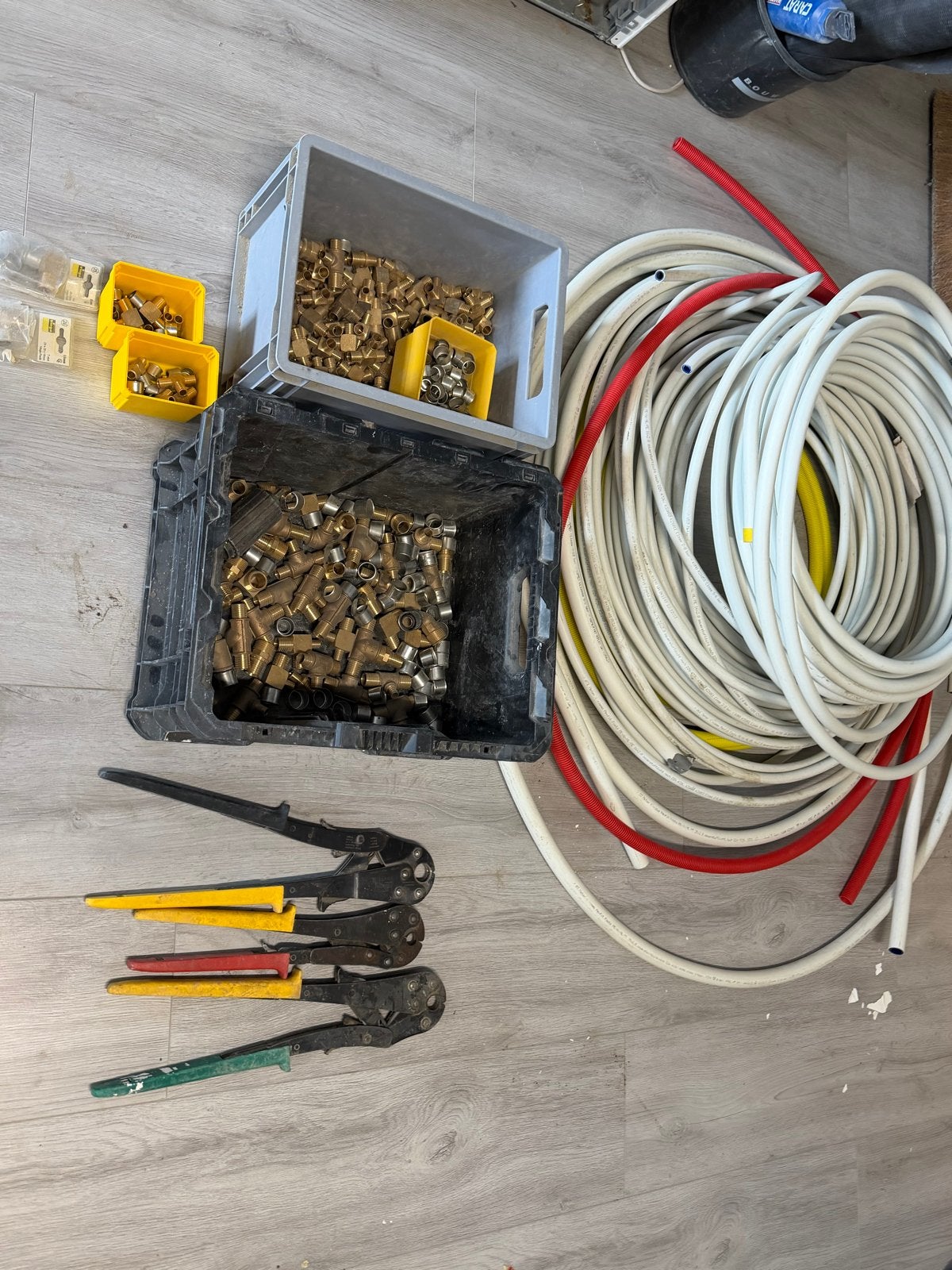 Viega Pexfit persgereedschap set met buizen en koppelingen, Ophalen of Verzenden, Gebruikt, Overige typen, Viega