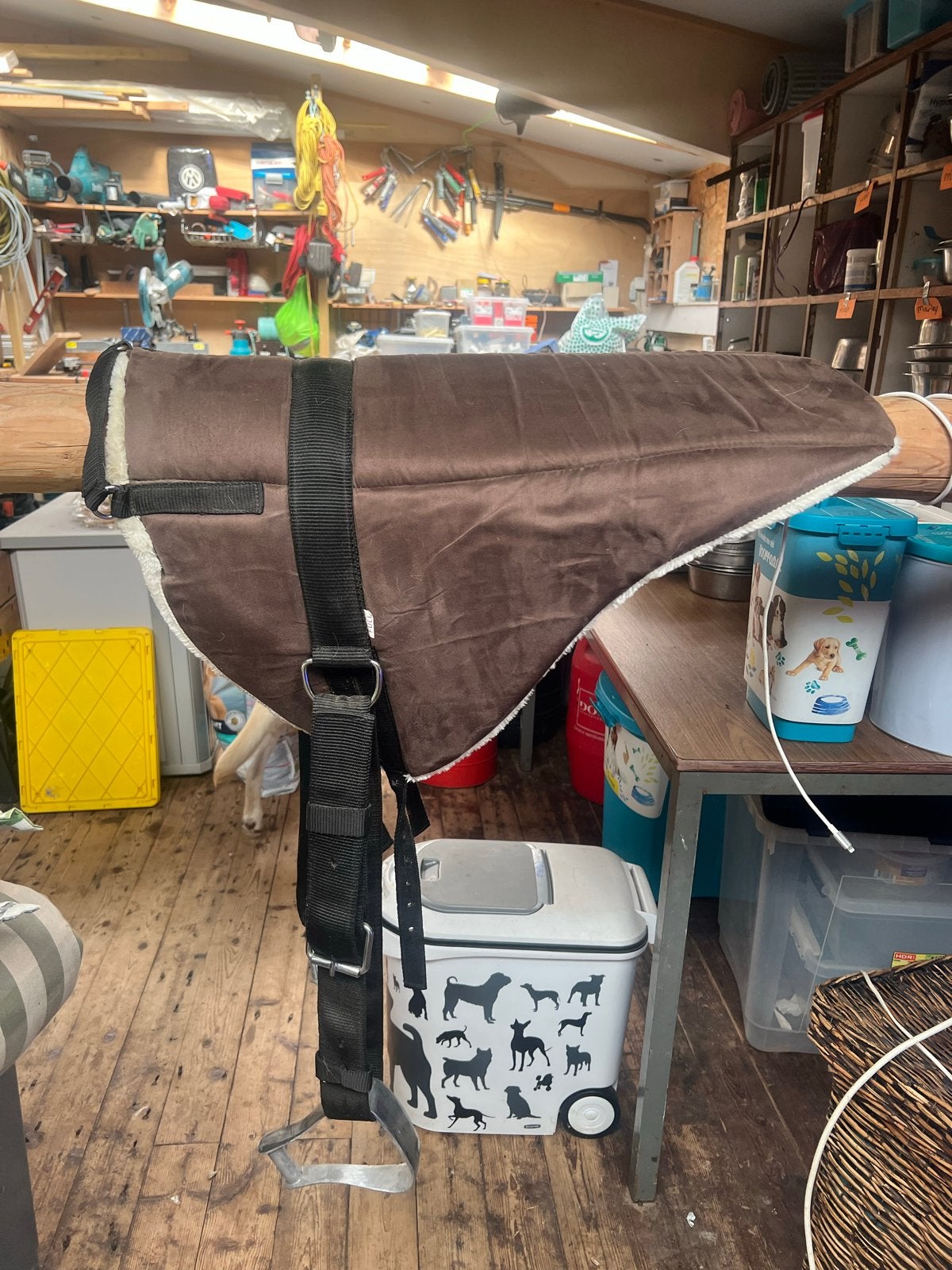 Barebackpad bruin met beugels maat Full, Dieren en Toebehoren, Ophalen of Verzenden