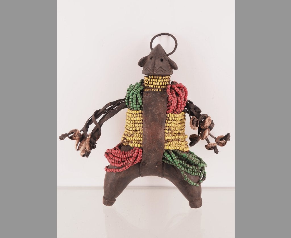 Div. Afr. kunst oa Namji doll Kameroen NR.1 (251009-01), Antiek en Kunst, Handgemaakt, Afrika, 23 cm, Ophalen of Verzenden