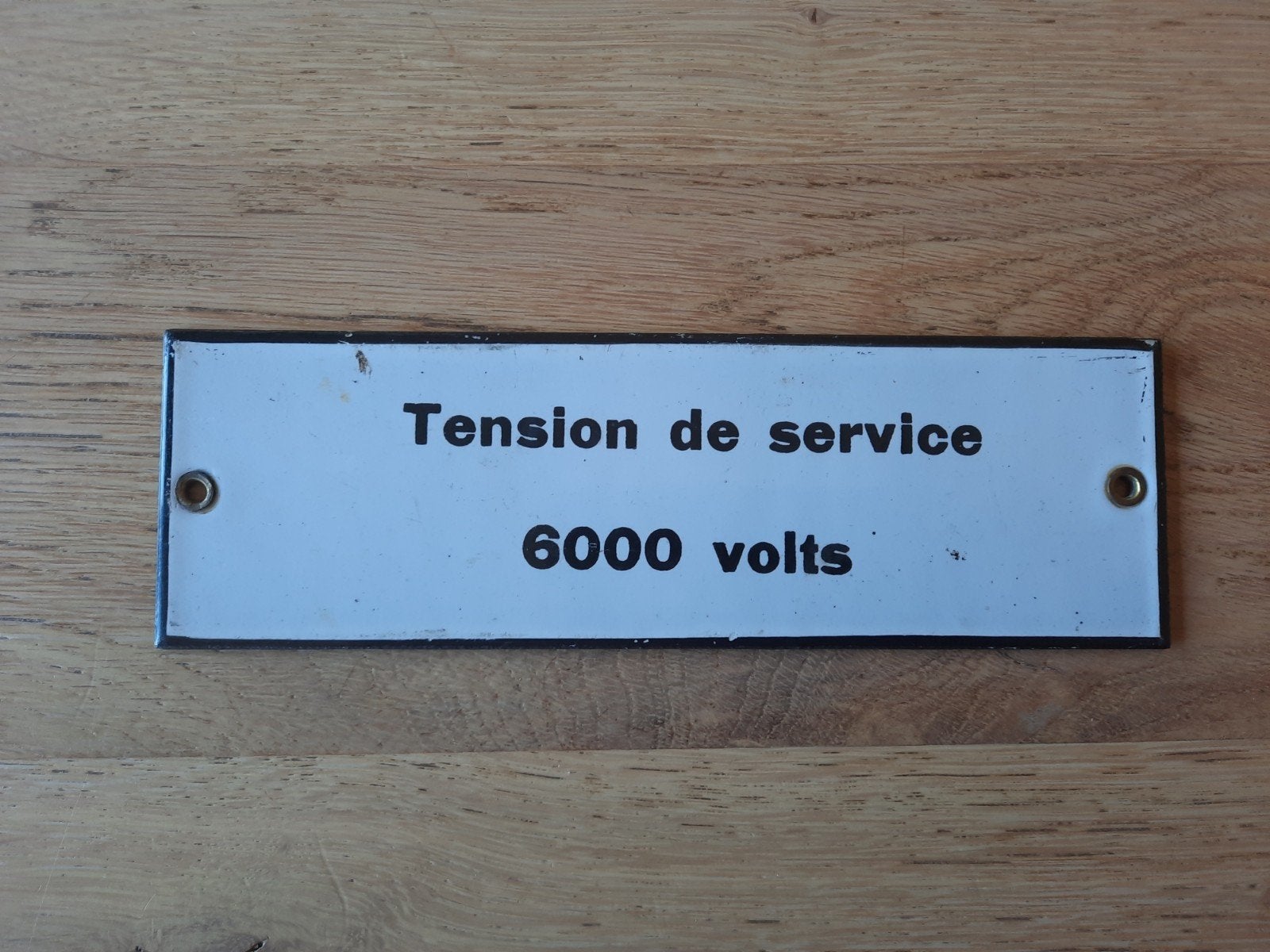 emaille bord, Ophalen of Verzenden