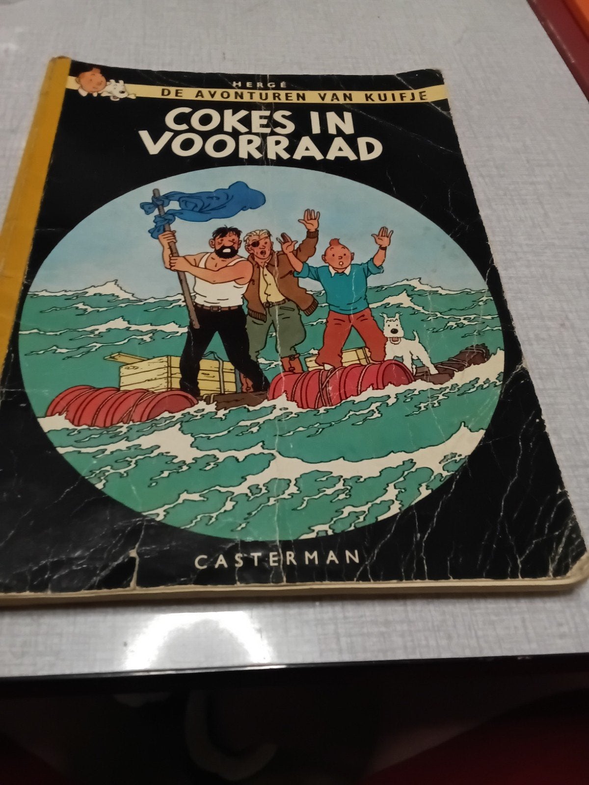 Stripboek van de Avonturen van Kuifje uit 1958., Boeken, Eén stripboek, Ophalen of Verzenden, Gelezen