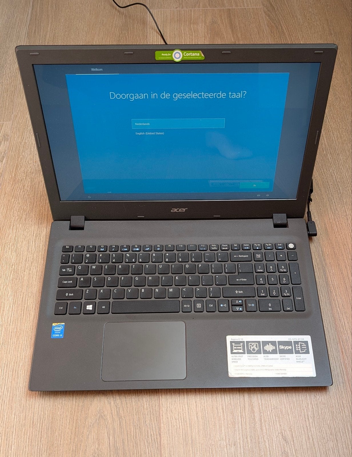 Acer Aspire E 15 Laptop - Intel Core i3, 4GB RAM, 1TB HDD, Computers en Software, Gebruikt, HDD, 2 tot 3 Ghz, Ophalen of Verzenden