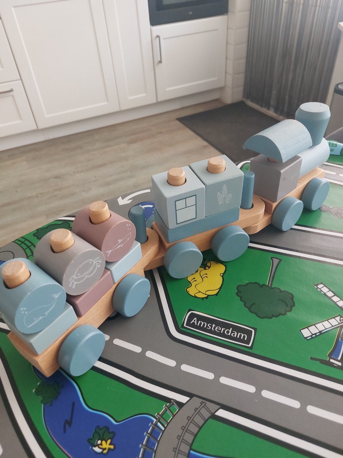 houten speelgoed houten blokken little dutch, Kinderen en Baby's, Speelgoed | Houten speelgoed, Ophalen of Verzenden, Gebruikt