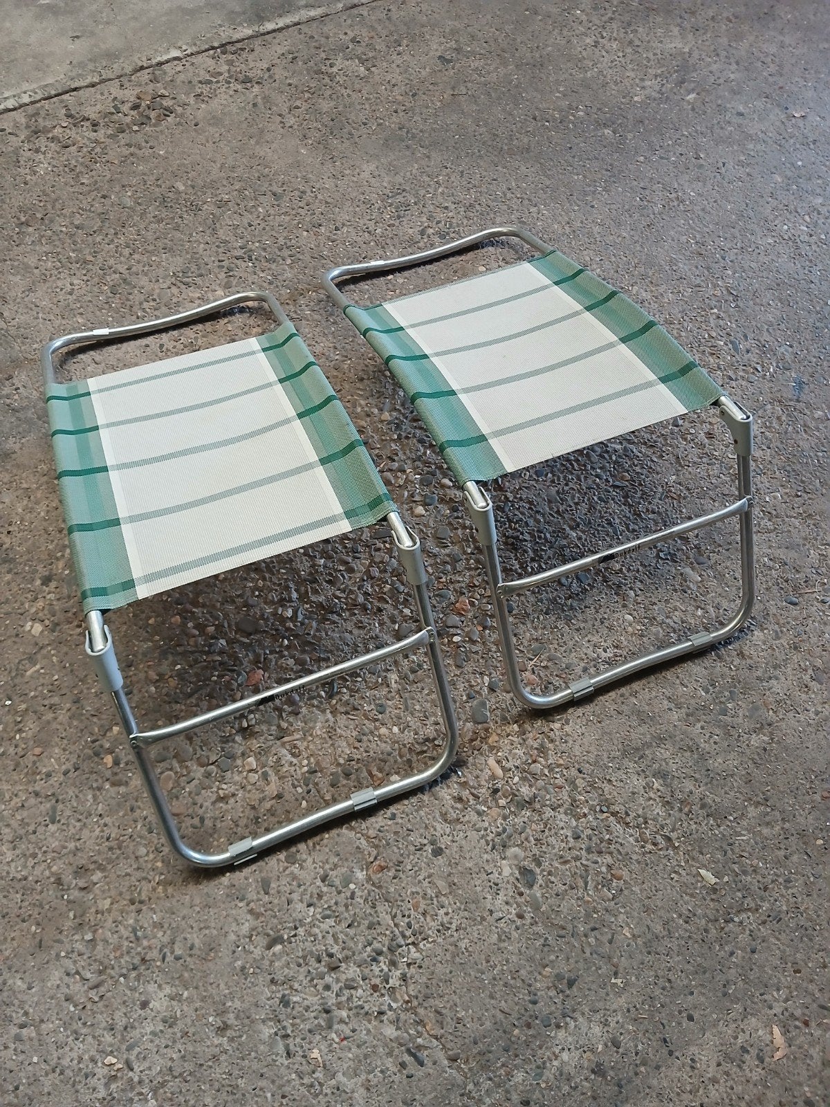 2x Dukdalf Voetenbankje - Ideaal voor Camping of Tuin, Ophalen of Verzenden, Gebruikt, Campingstoel