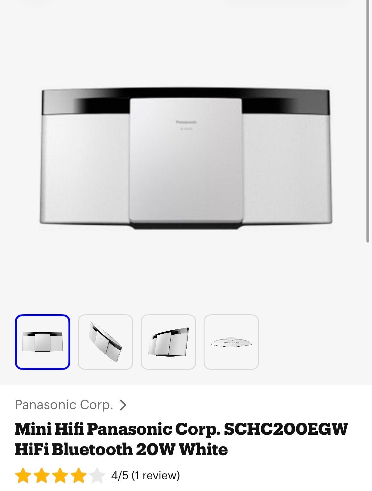 Panasonic SC-HC200EG-W Microset - NIEUW, Overige merken, Nieuw, Ophalen of Verzenden, Microset