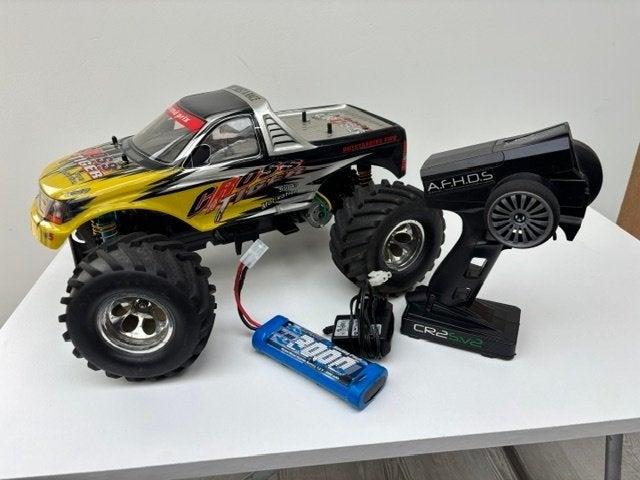 Te koop: Tamiya TL-01B met Crosstiger Body helemaal compleet, Hobby en Vrije tijd, Elektro, Auto offroad, Ophalen of Verzenden